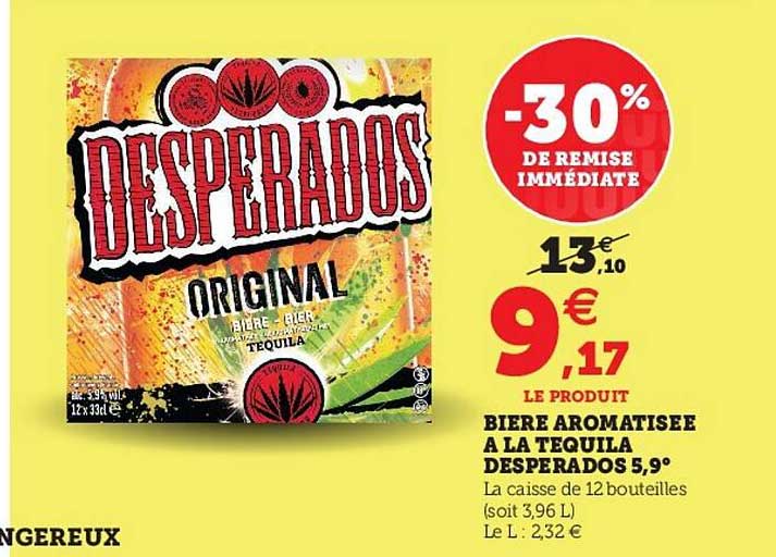 bière aromatisée à la tequila desperados 5,9°