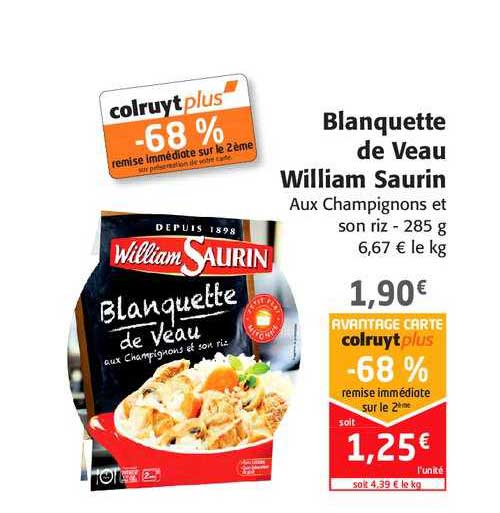 blanquette de veau william saurin