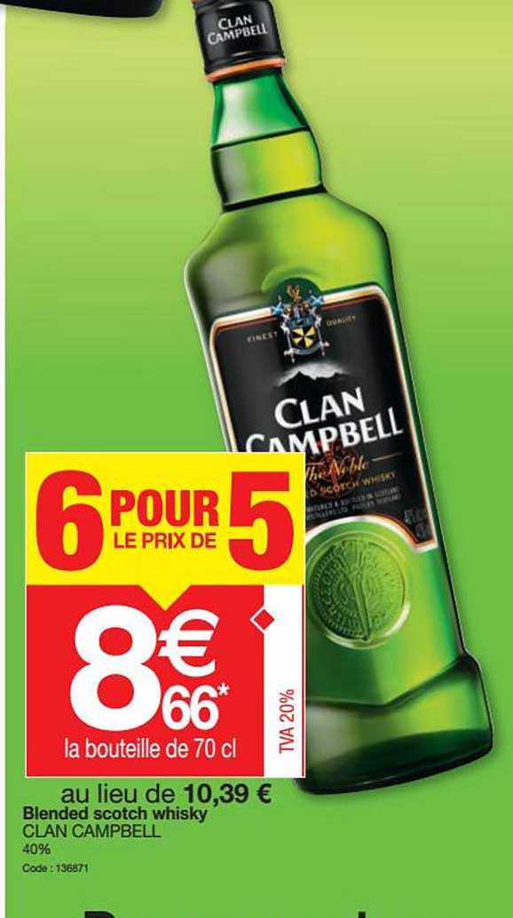 blended scotch whisky clan campbell