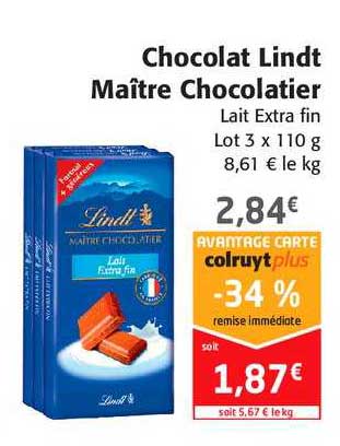 chocolat lindt maître chocolatier