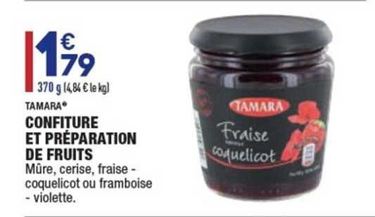 confiture et préparation de fruits tamara