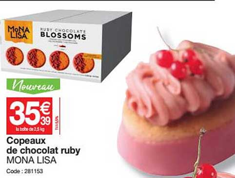 copeaux de chocolat ruby mona lisa