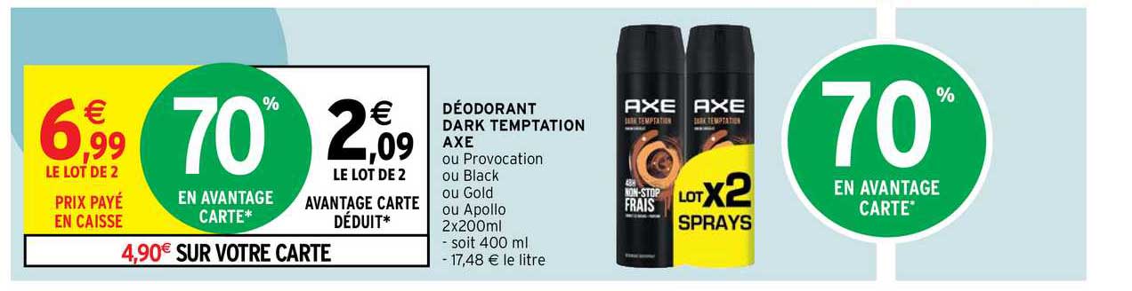 déodorant dark temptation axe