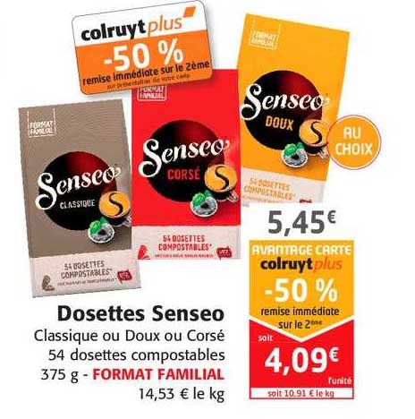 Dosettes Senseo