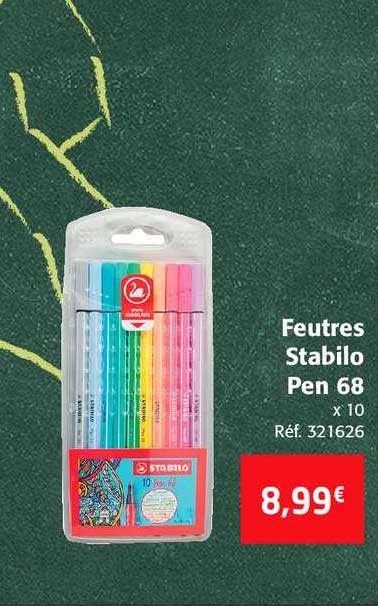 feutres stabilo pen 68