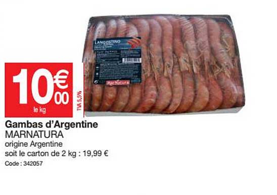 gambas d'argentine marnatura