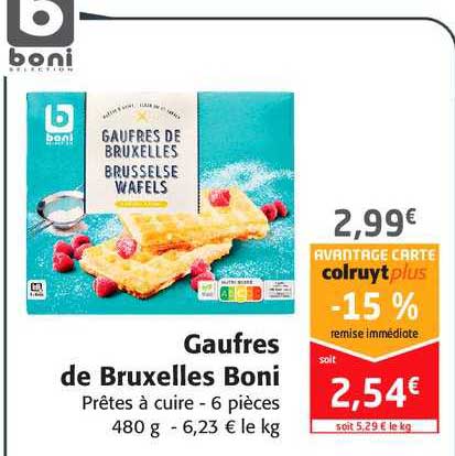 gaufres de bruxelles boni
