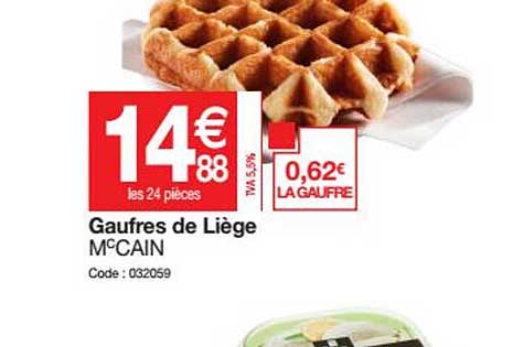 Gaufres De Liège Mc Cain