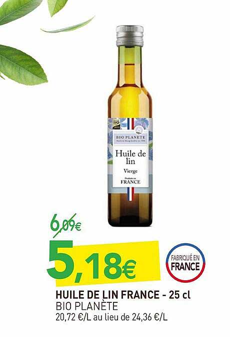 Huile De Lin France Bio Planète