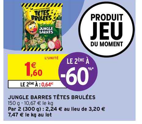 jungle barres têtes brulées