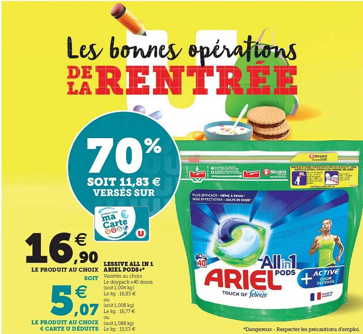 lessive all in 1 ariel pods+