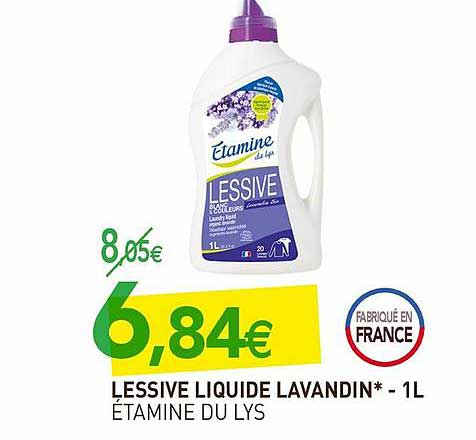 lessive liquide lavandin étamine du lys