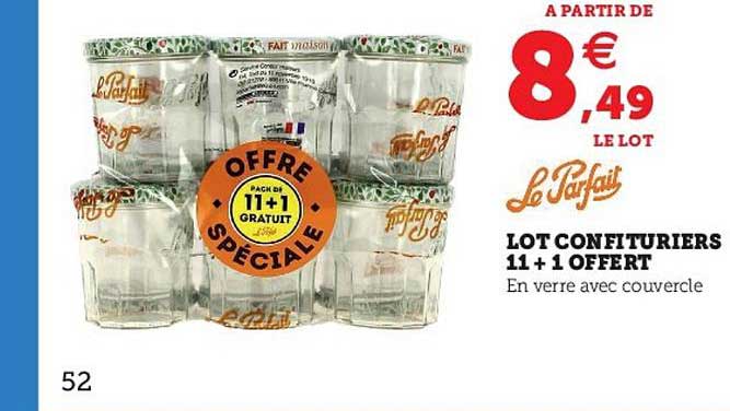 Lot Confituriers 11 + 1 Offert Le Parfait