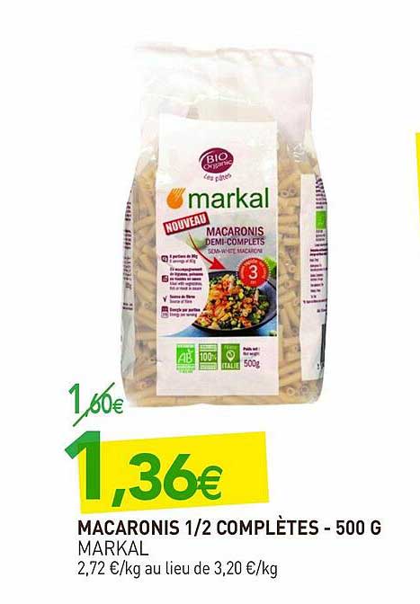 macaronis 1 2 complètes markal