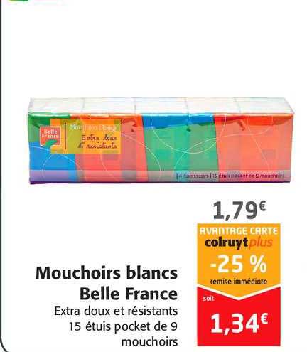 Mouchoirs Blancs Belle France