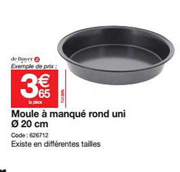 moule à manqué rond uni 20 cm