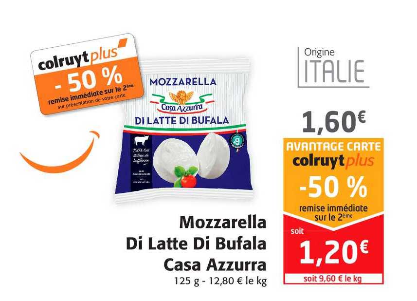 mozzarella di latte di bufala casa azzurra