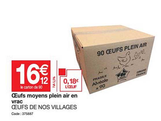 oeufs moyens plein air en vrac oeufs de nos villages