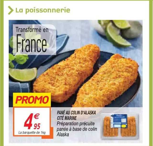 pané au colin d'alaska cité marine