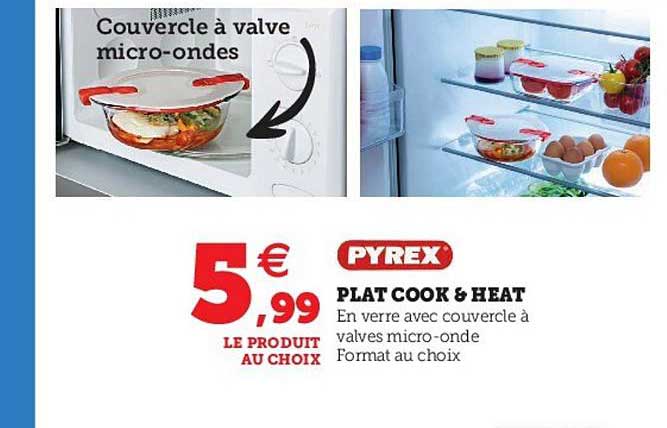 plat cook & heat pyrex