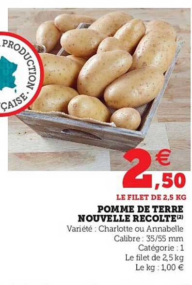 pomme de terre nouvelle recolte