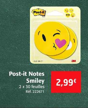 post-it notes smiley