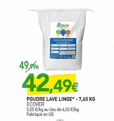 poudre lave linge ecover