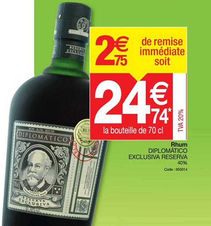 rhum diplomatico exclusiva reserva