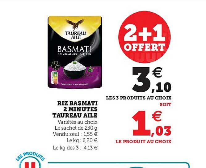 riz basmati 2 minutes taureau ailé