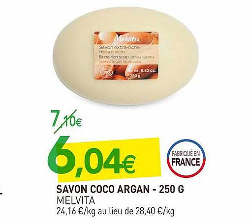 Savon Coco Argan Melvita