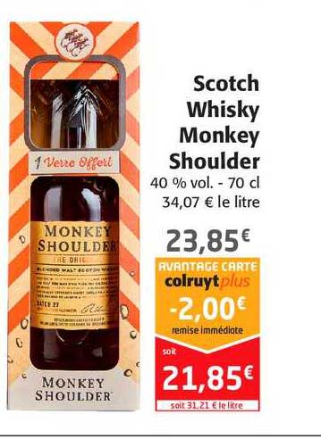 scotch whisky monkey shoulder