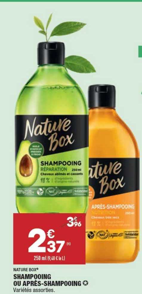 shampooing ou après-shampooing nature box