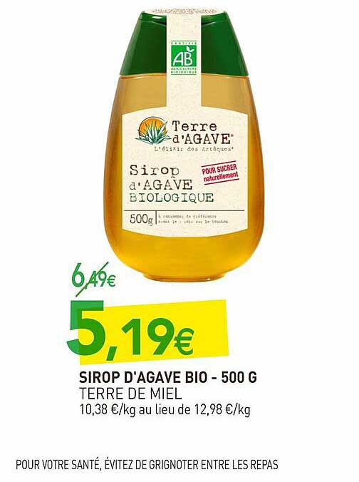 Sirop D'agave Bio Terre De Miel