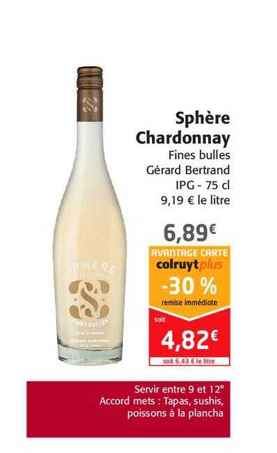 sphère chardonnay fines bulles gérard bertrand