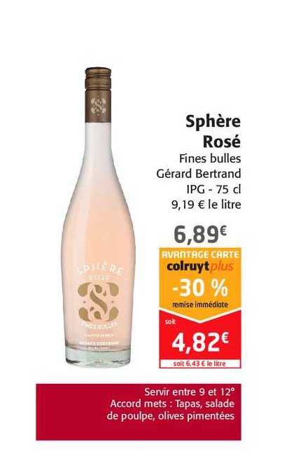 sphère rosé fines bulles gérard bertrand ipg
