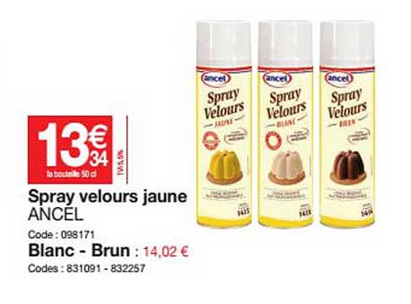 Spray Velours Jaune Ancel