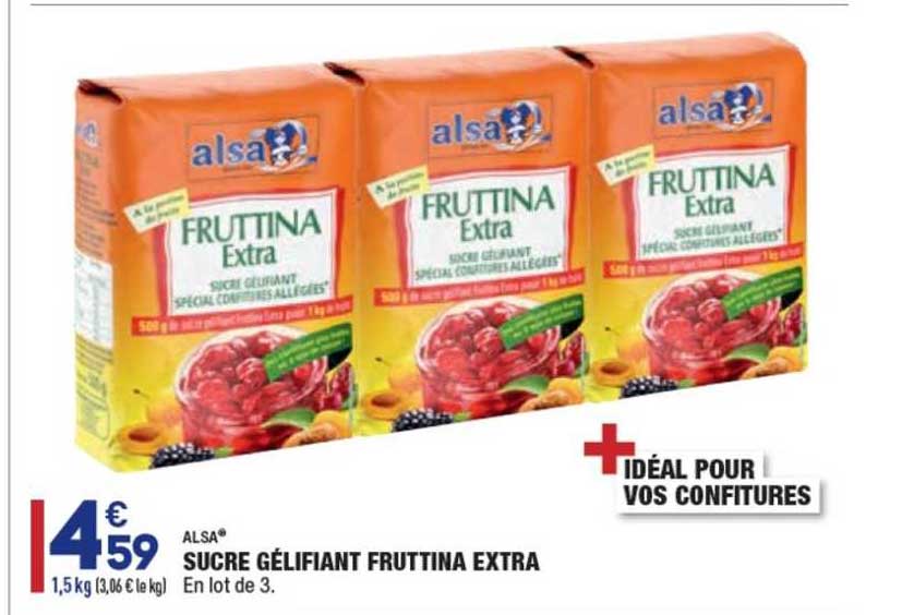 Sucre Gélifiant Fruttina Extra Alsa