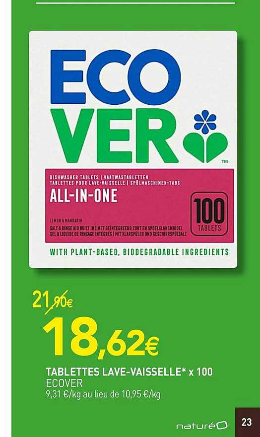 tablettes lave-vaisselle ecover