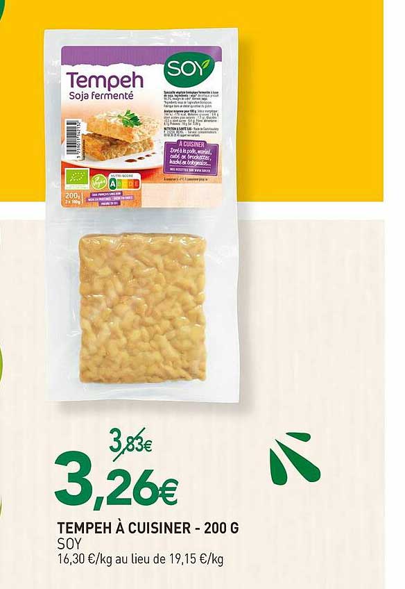 tempeh à cuisiner soy