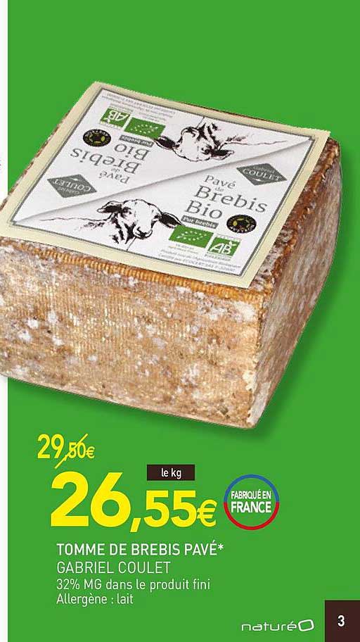 tomme de brebis pavé gabriel coulet