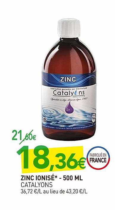 Zinc Ionisé Catalyons