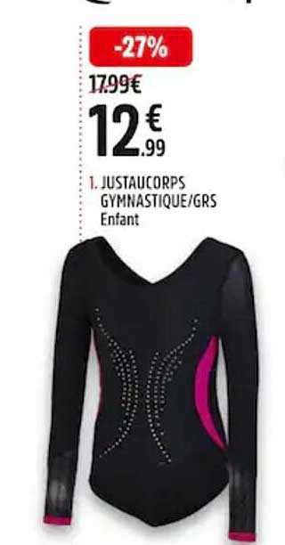 1. justaucorps gymnastique grs enfant