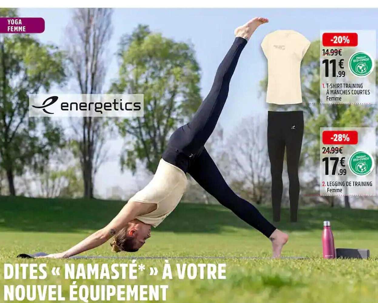 1. t-shirt training à manches courtes femme 2. legging de training femme