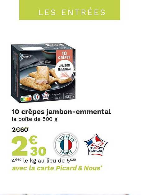 10 Crêpes Jambon-emmental