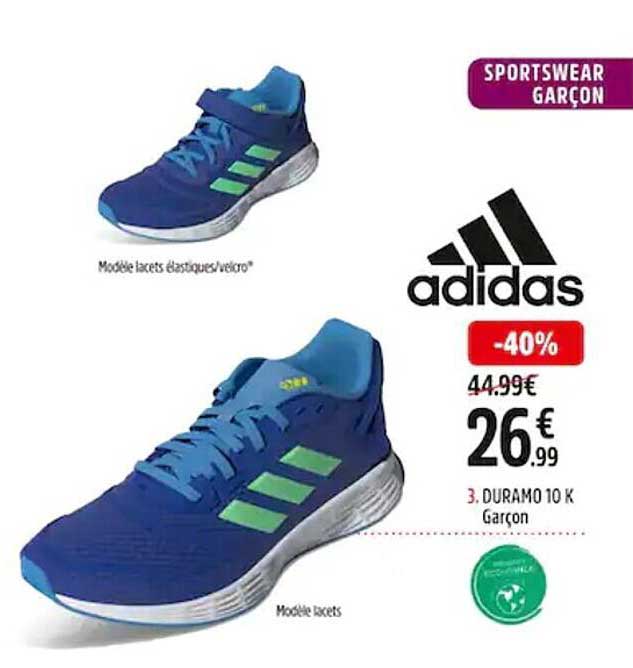 3. duramo 10 k garçon adidas