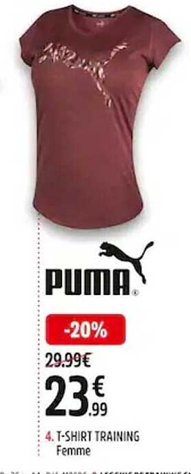 4. t-shirt training femme puma