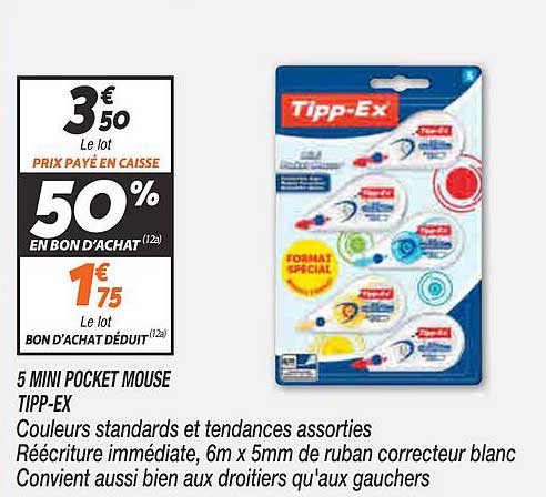 5 mini pocket mouse tipp-ex