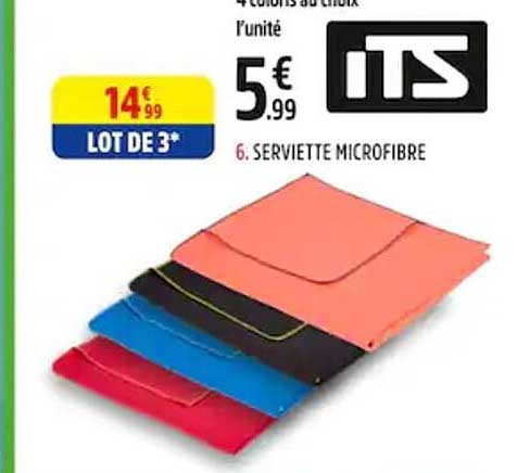 6. serviette microfibre its