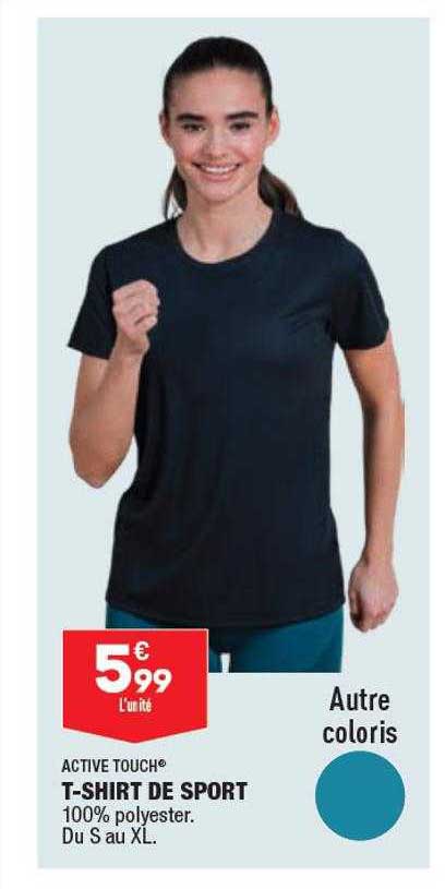 active touch t-shirt de sport