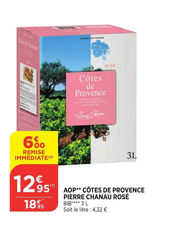 Aop** Côtes De Provence Pierre Chanau Rosé
